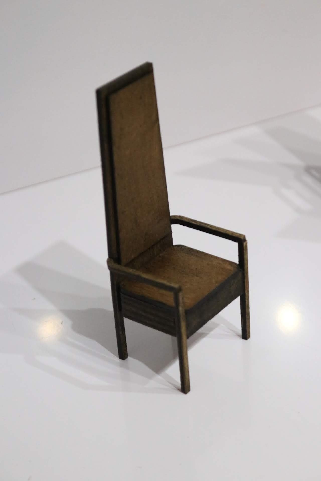1/12 Scale Dollhouse Tall Armchair Kit