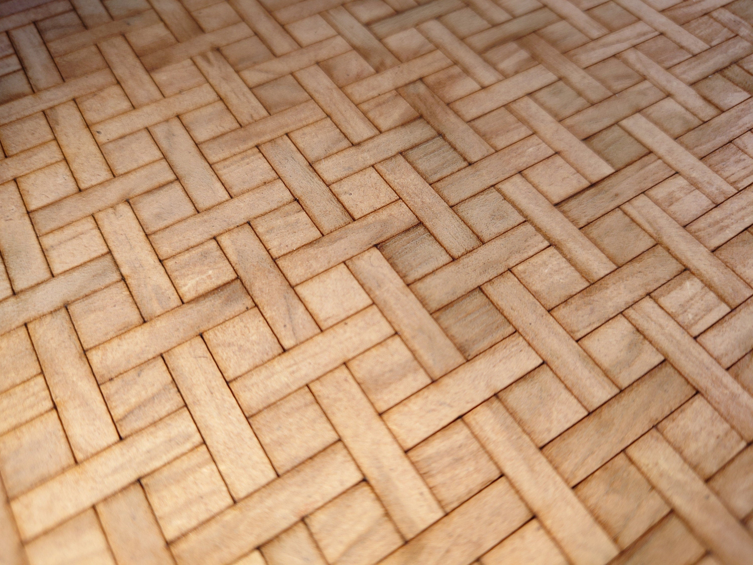 dolls house parquet wooden flooring basketweave custom sizes 1/12th scale