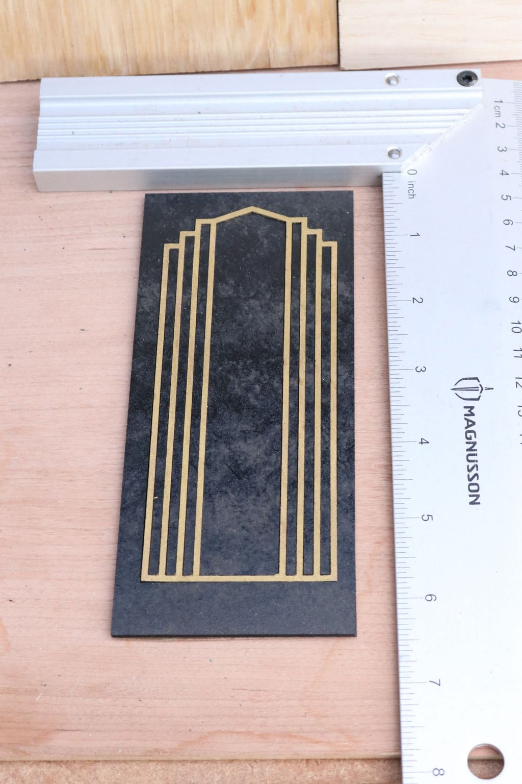 Art Deco Dollhouse Door Panels Kit: 1/12 Scale, Unpainted MDF