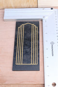 Art Deco Dollhouse Door Panels Kit: 1/12 Scale, Unpainted MDF