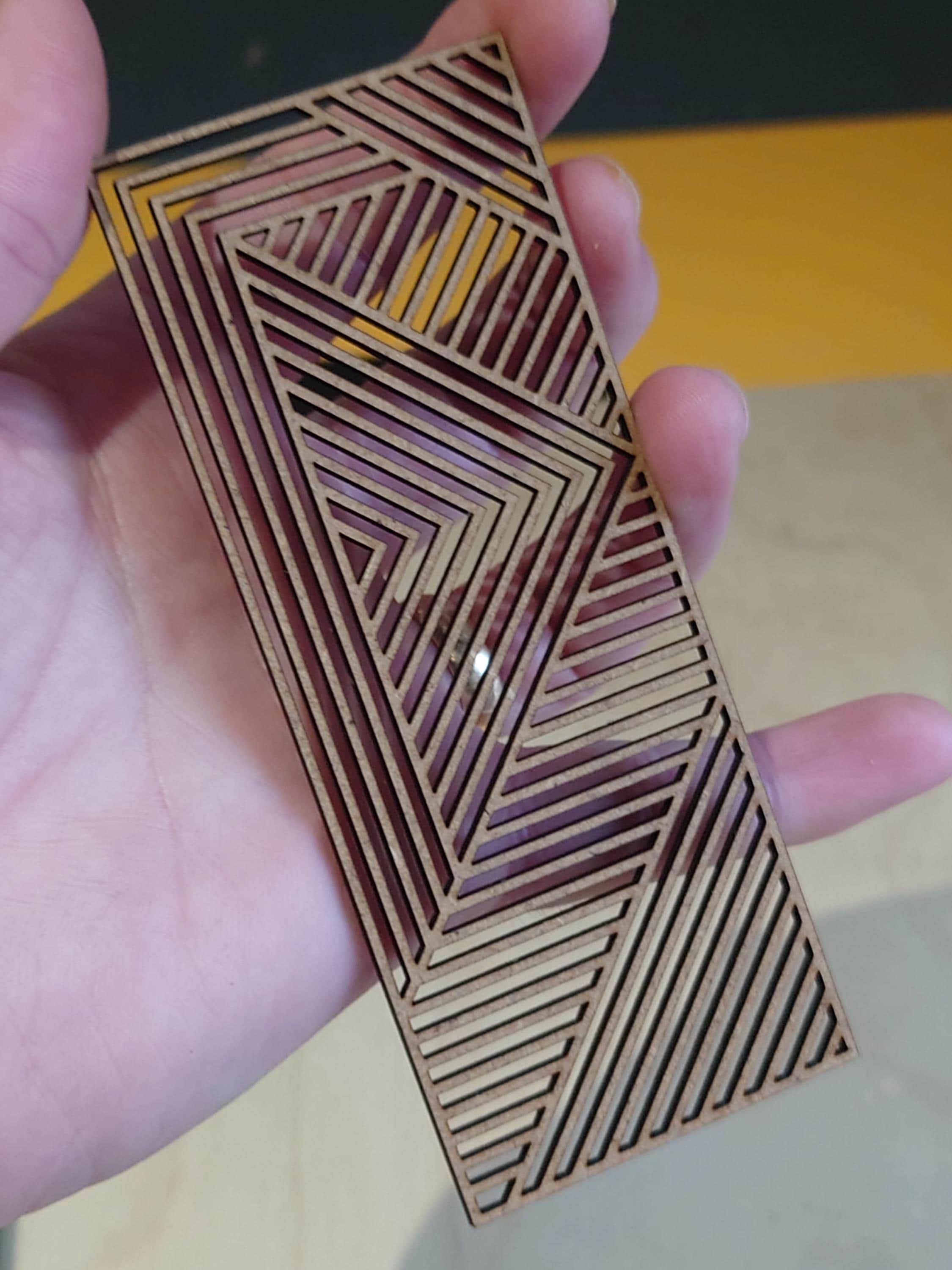 1/12 Scale Miniature Geometric Wall Art - Pack of Two