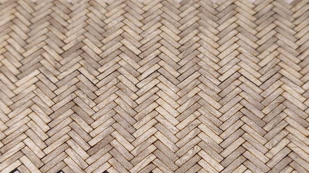 dolls house parquet wooden flooring herringbone tiles kit 1/35th scale