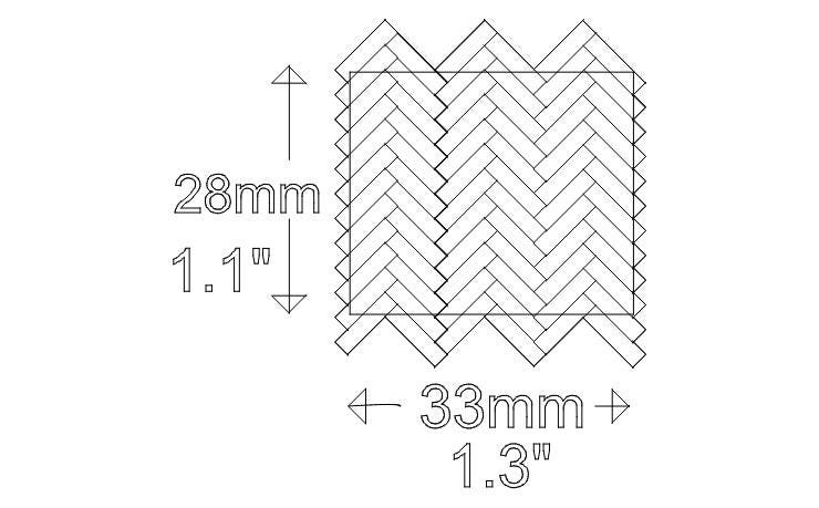 dolls house parquet wooden flooring herringbone tiles kit 1/35th scale