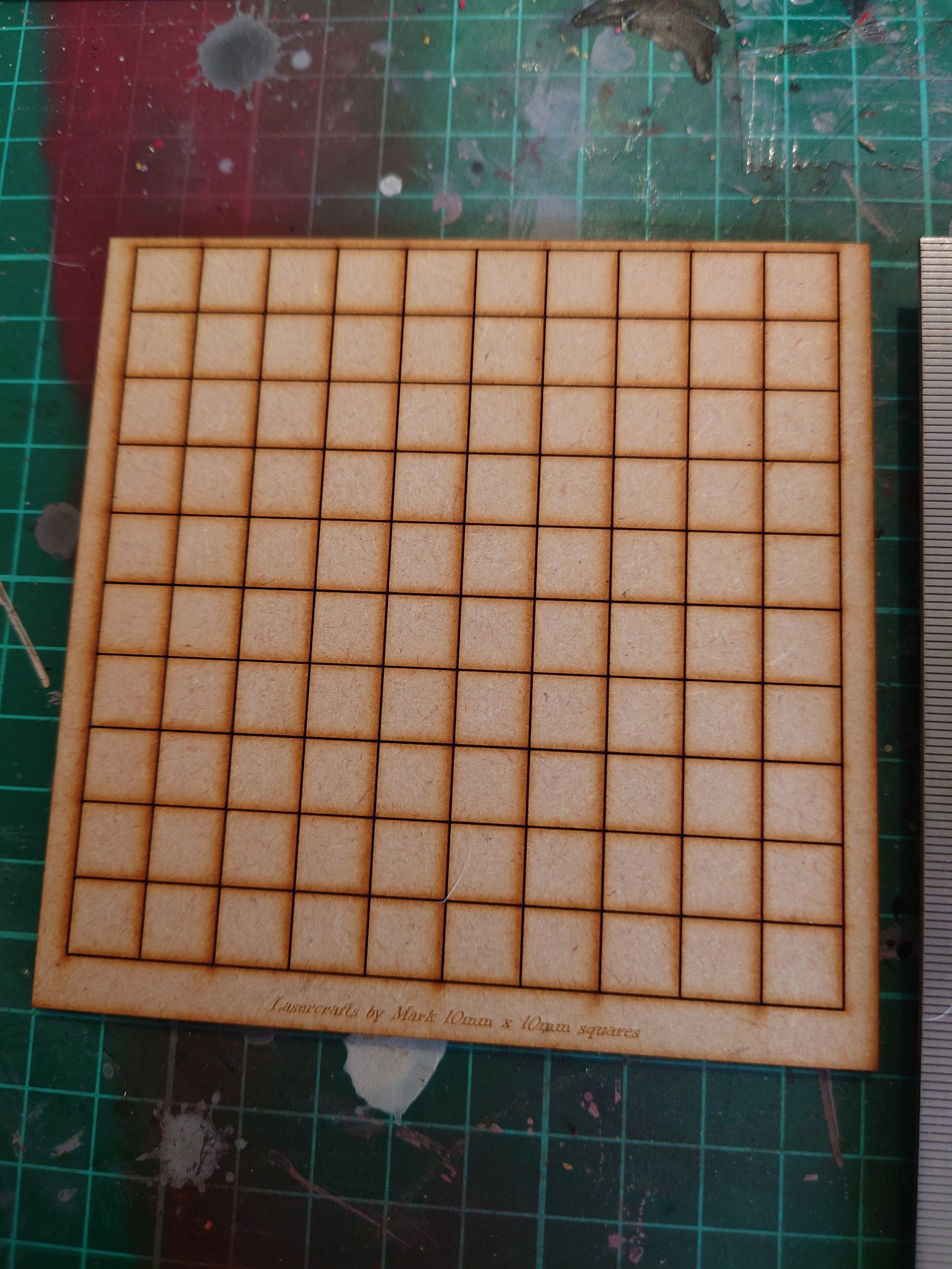 3mm laser cut MDF squares 1cmx1cm x 100 pieces
