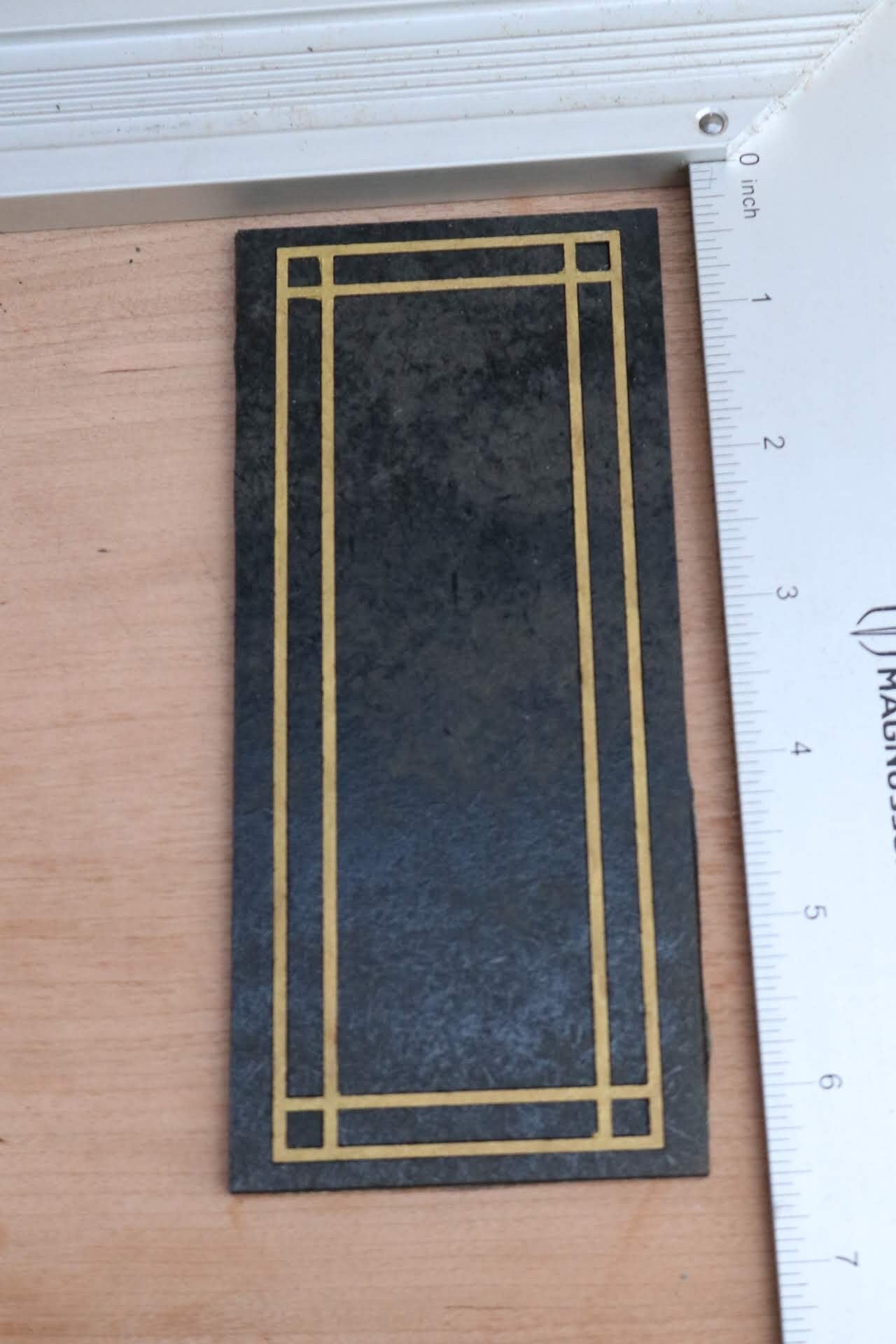 Art Deco Dollhouse Door Panels Kit: 1/12 Scale, Unpainted MDF