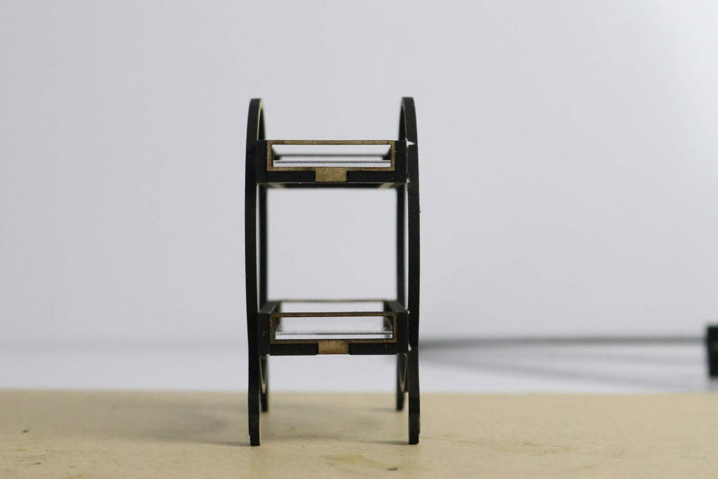 Dollhouse Art Deco Drinks Trolley Kit 1:12 Scale